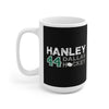 Hanley 44 Dallas Hockey Ceramic Coffee Mug In Black, 15oz