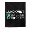 Lundkvist 5 Dallas Hockey Velveteen Plush Blanket