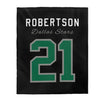 Robertson 21 Dallas Stars Velveteen Plush Blanket