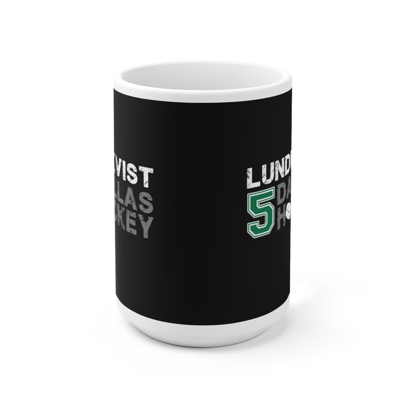 Lundkvist 5 Dallas Hockey Ceramic Coffee Mug In Black, 15oz