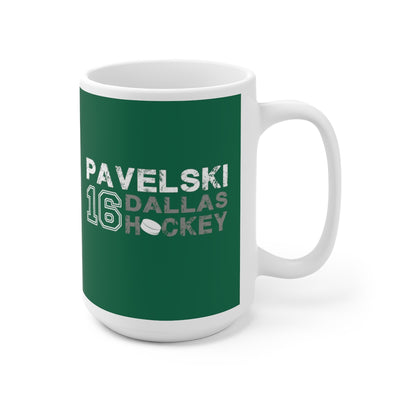 Pavelski 16 Dallas Hockey Ceramic Coffee Mug In Victory Green, 15oz