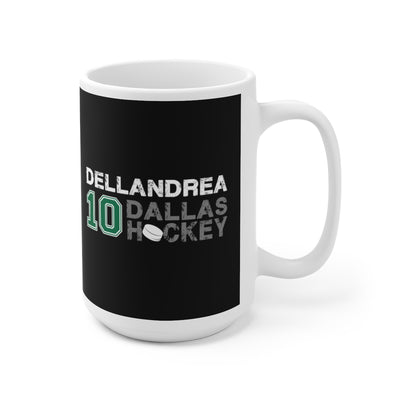 Dellandrea 10 Dallas Hockey Ceramic Coffee Mug In Black, 15oz
