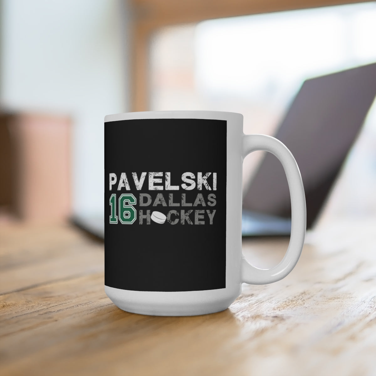 Pavelski 16 Dallas Hockey Ceramic Coffee Mug In Black, 15oz