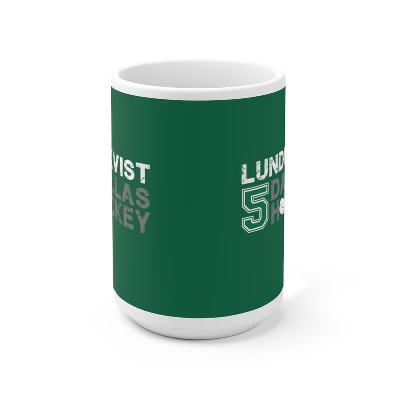 Lundkvist 5 Dallas Hockey Ceramic Coffee Mug In Victory Green, 15oz