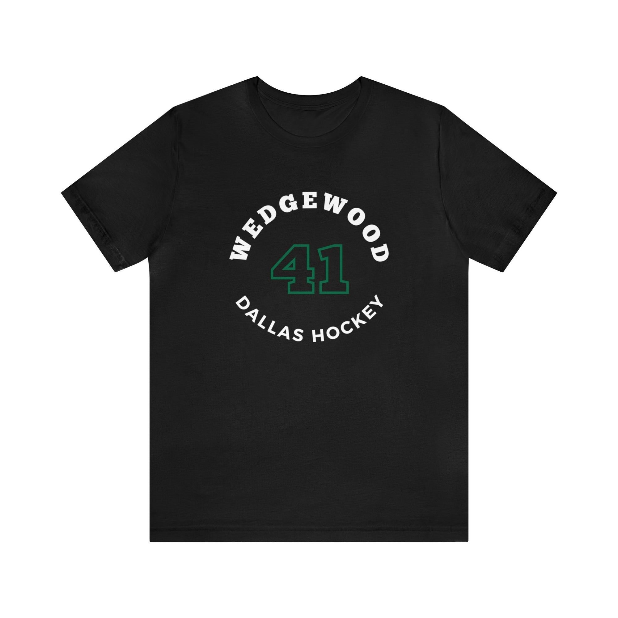 Wedgewood 41 Dallas Hockey Number Arch Design Unisex T-Shirt