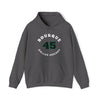 Bourque 45 Dallas Hockey Number Arch Design Unisex Hooded Sweatshirt