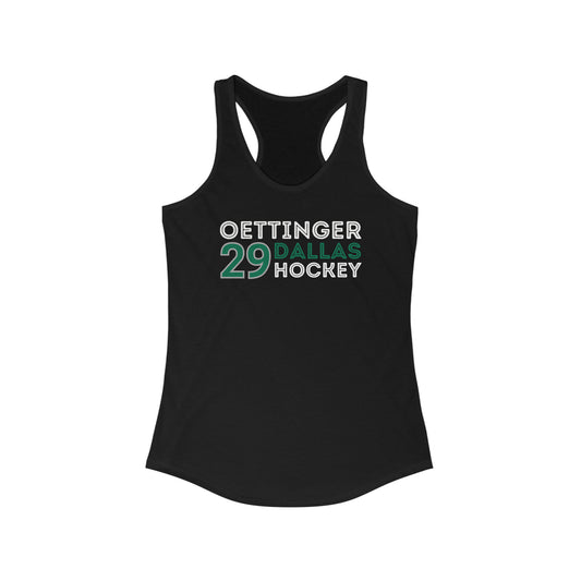 Oettinger 29 Dallas Hockey Grafitti Wall Design Women's Ideal Racerback Tank Top