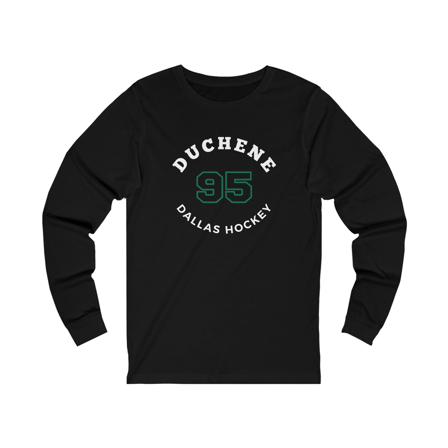 Duchene 95 Dallas Hockey Number Arch Design Unisex Jersey Long Sleeve Shirt