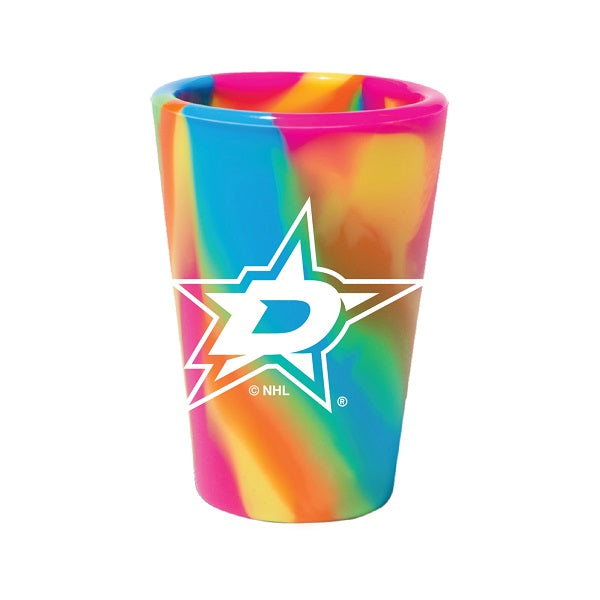 Dallas Stars Rainbow Silicone Shot Glass, 1.5 oz