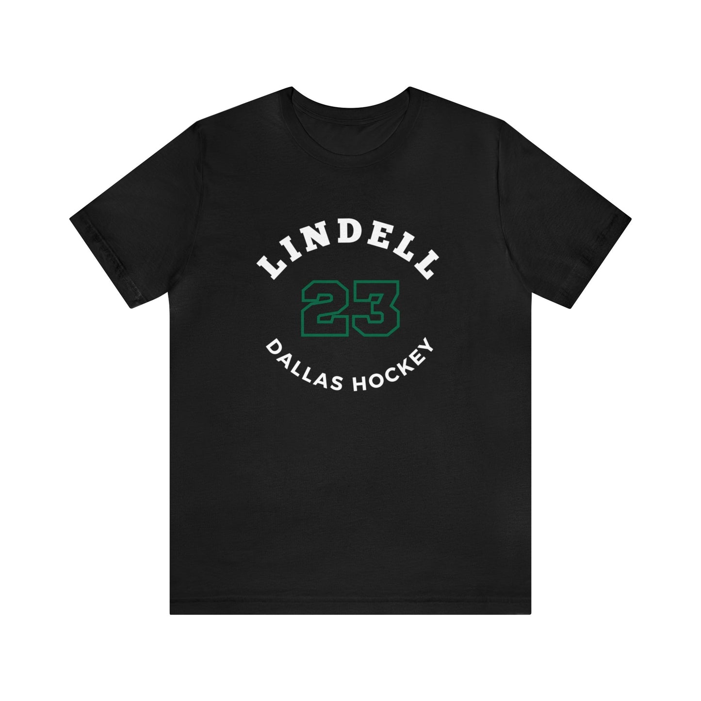 Lindell 23 Dallas Hockey Number Arch Design Unisex T-Shirt