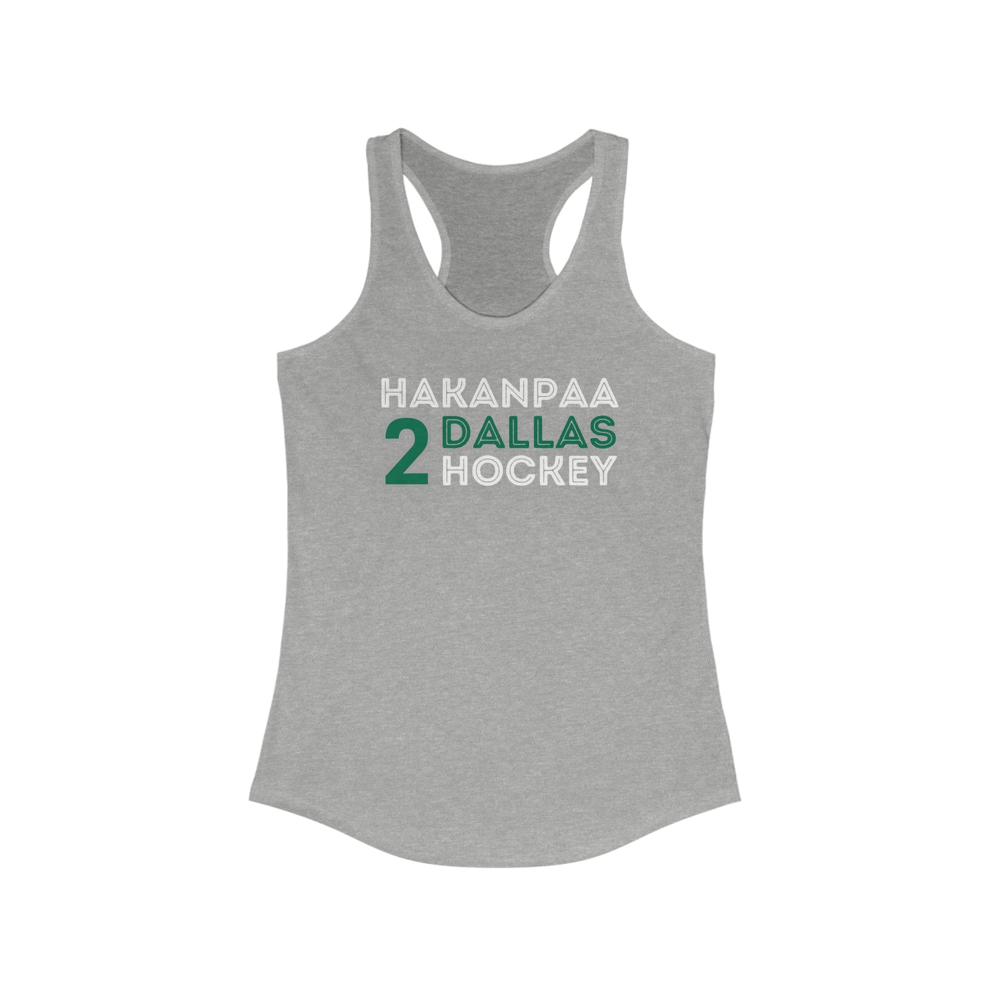 Hakanpaa 2 Dallas Hockey Grafitti Wall Design Women's Ideal Racerback Tank Top