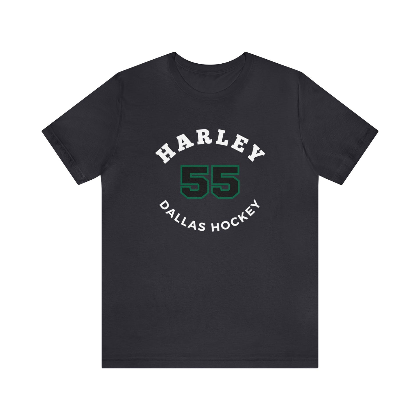 Harley 55 Dallas Hockey Number Arch Design Unisex T-Shirt