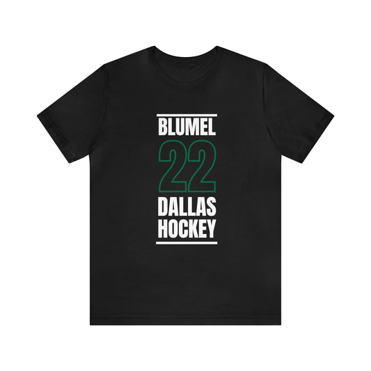 Blumel 22 Dallas Hockey Black Vertical Design Unisex T-Shirt