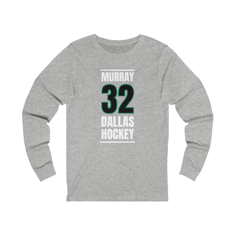 Murray 32 Dallas Hockey Black Vertical Design Unisex Jersey Long Sleeve Shirt
