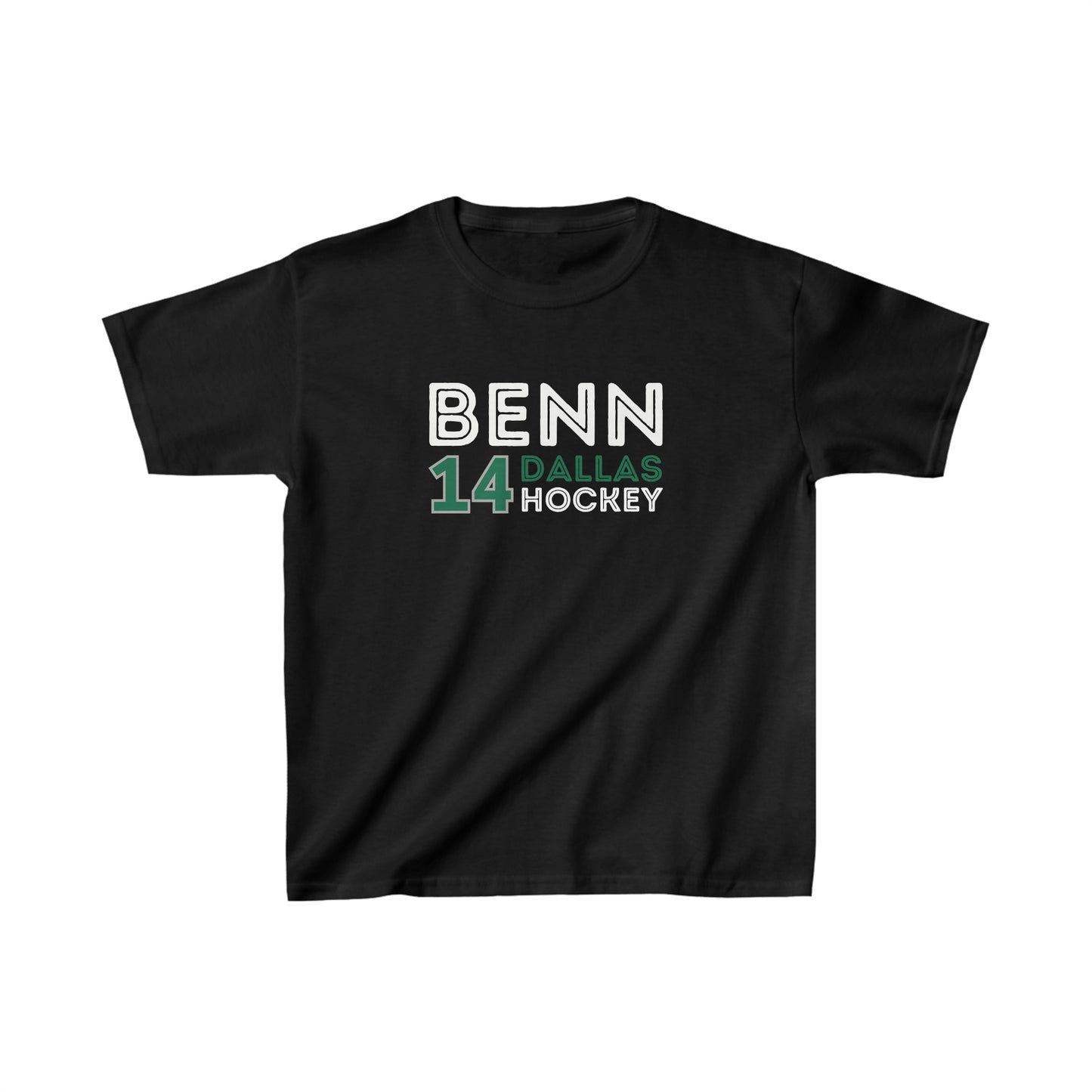 Benn 14 Dallas Hockey Grafitti Wall Design Kids Tee