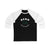 Benn 14 Dallas Hockey Number Arch Design Unisex Tri-Blend 3/4 Sleeve Raglan Baseball Shirt