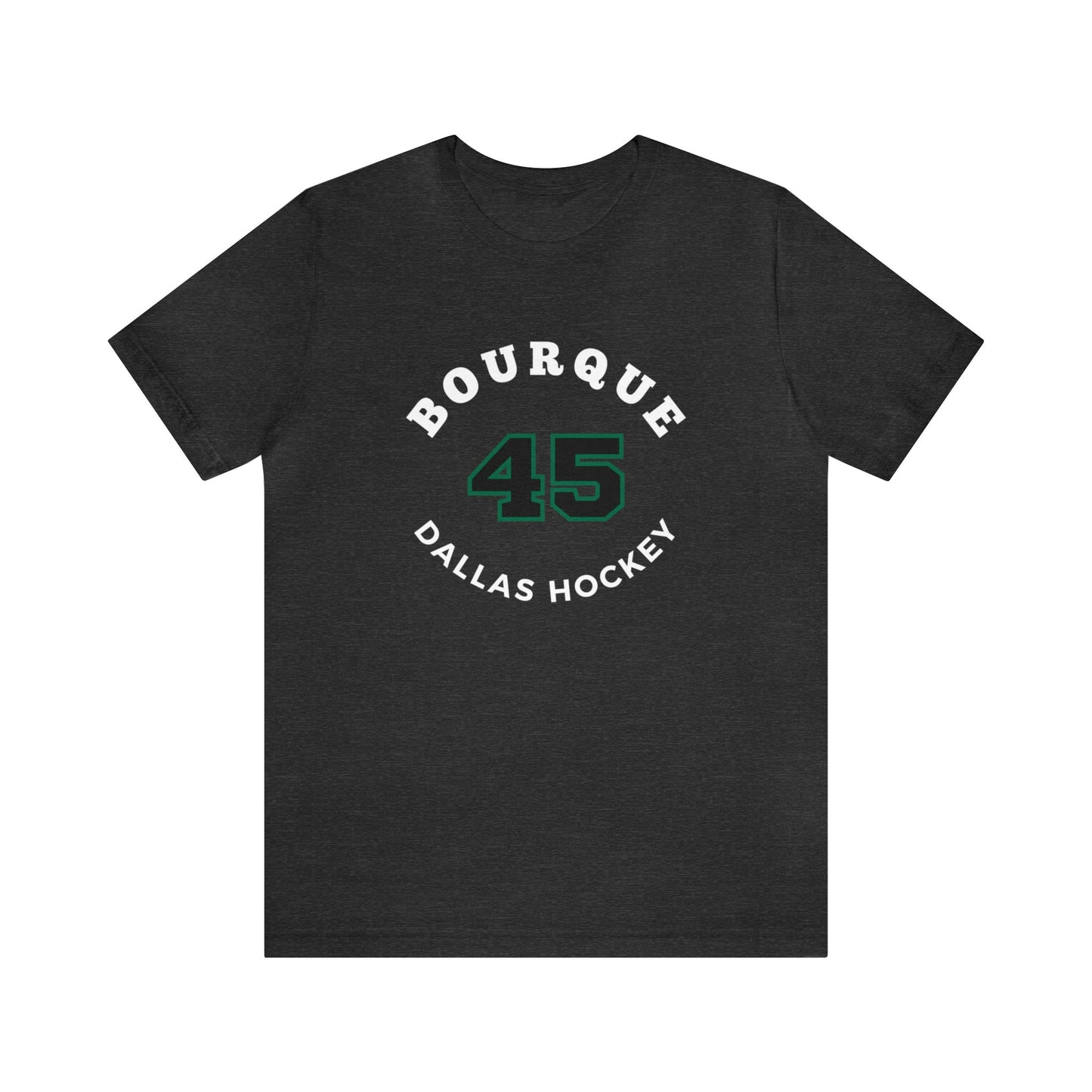 Bourque 45 Dallas Hockey Number Arch Design Unisex T-Shirt