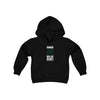 Bourque 45 Dallas Hockey Black Vertical Design Youth Hooded Sweatshirt