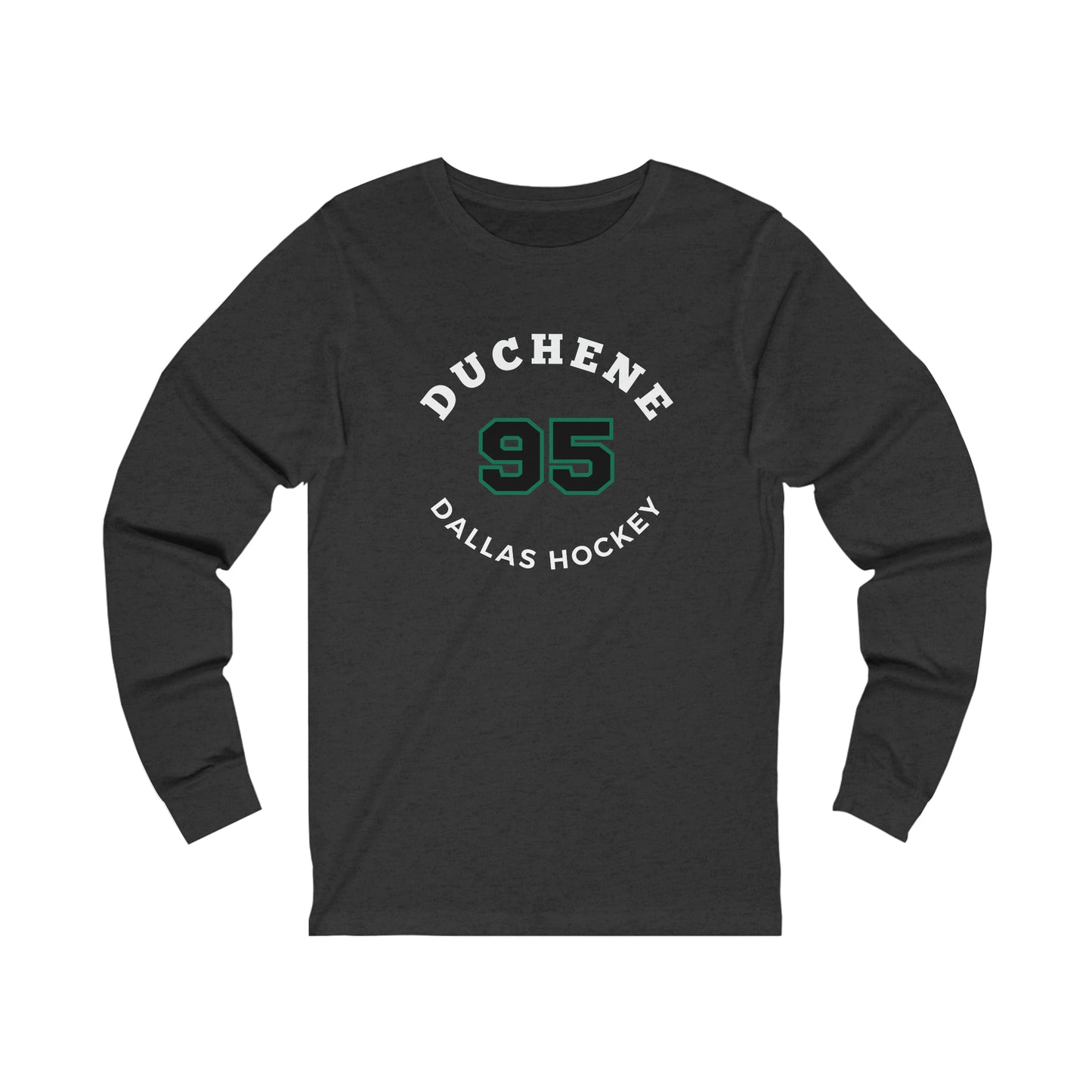 Duchene 95 Dallas Hockey Number Arch Design Unisex Jersey Long Sleeve Shirt