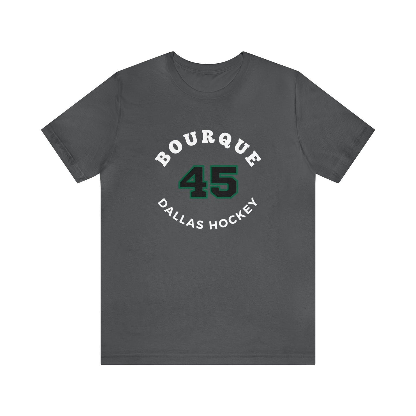 Bourque 45 Dallas Hockey Number Arch Design Unisex T-Shirt