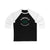 Lindell 23 Dallas Hockey Number Arch Design Unisex Tri-Blend 3/4 Sleeve Raglan Baseball Shirt