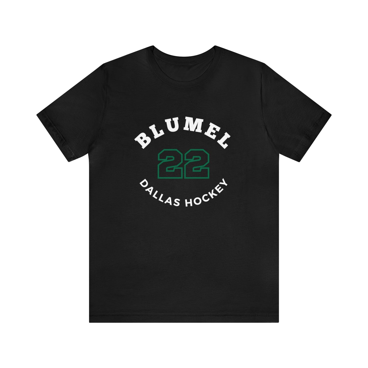 Blumel 22 Dallas Hockey Number Arch Design Unisex T-Shirt