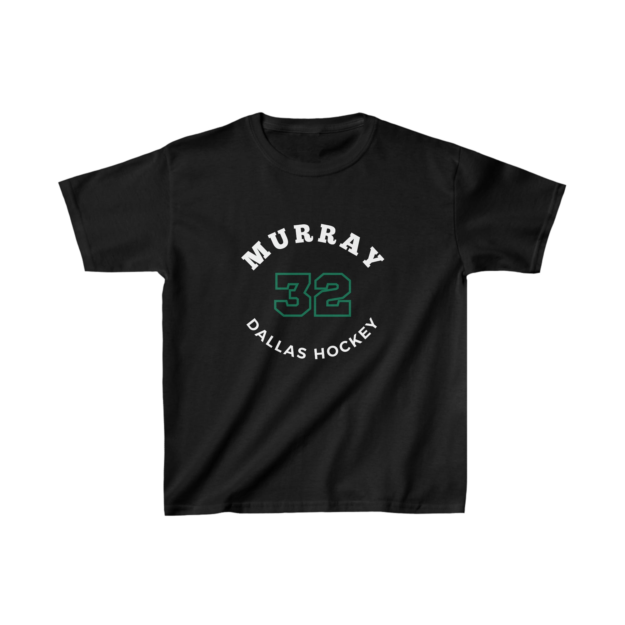 Murray 32 Dallas Hockey Number Arch Design Kids Tee