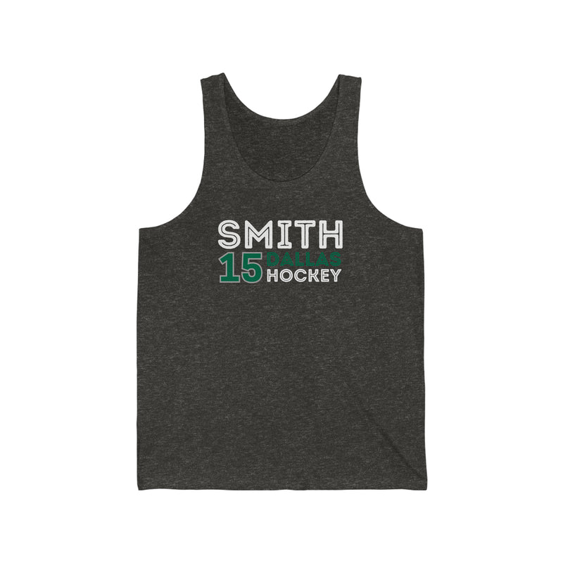 Smith 15 Dallas Hockey Grafitti Wall Design Unisex Jersey Tank Top