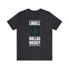 Lindell 23 Dallas Hockey Black Vertical Design Unisex T-Shirt