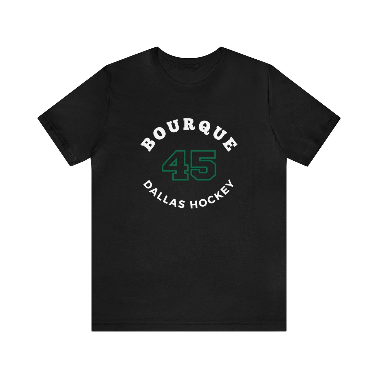 Bourque 45 Dallas Hockey Number Arch Design Unisex T-Shirt