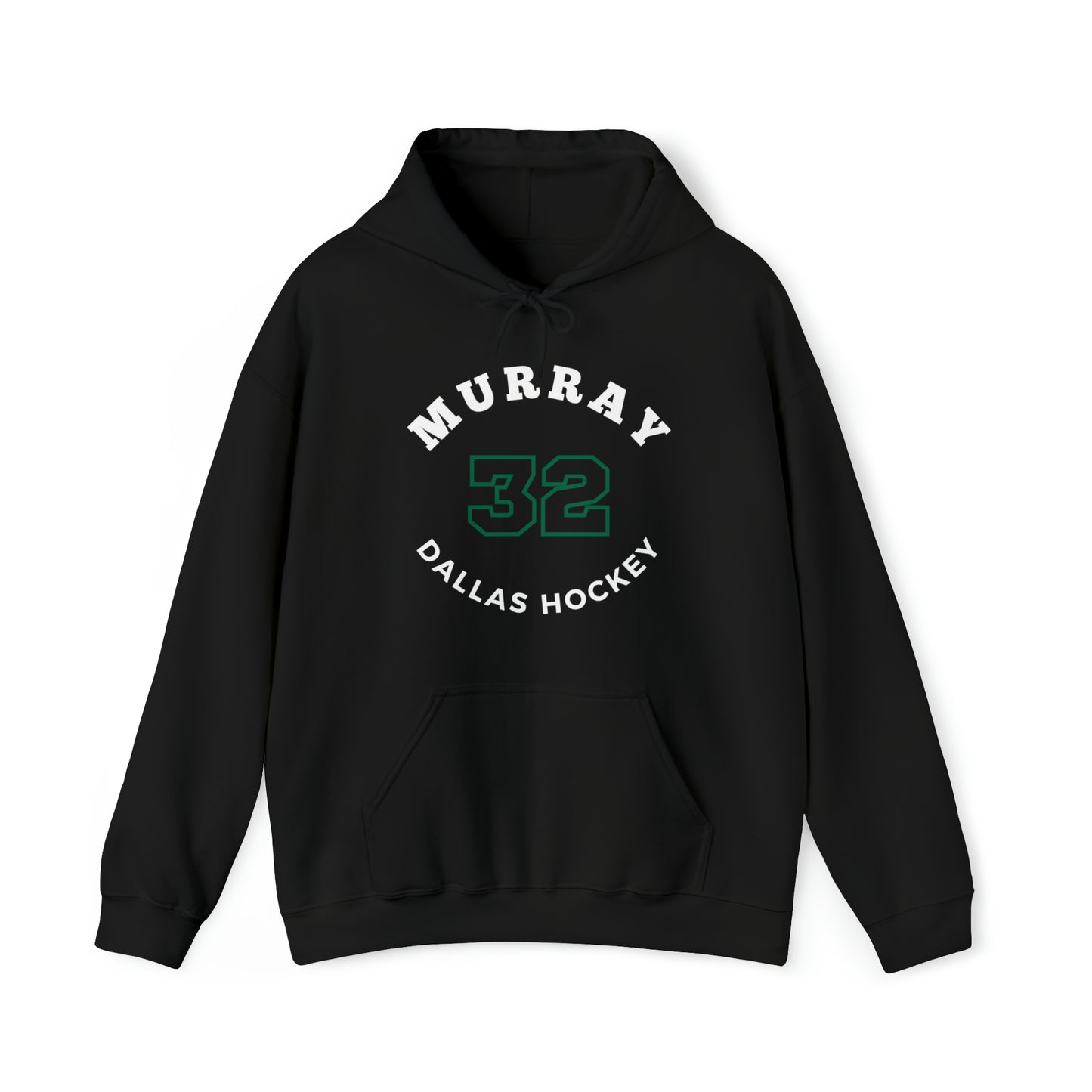 Murray 32 Dallas Hockey Number Arch Design Unisex Hooded Sweatshirt