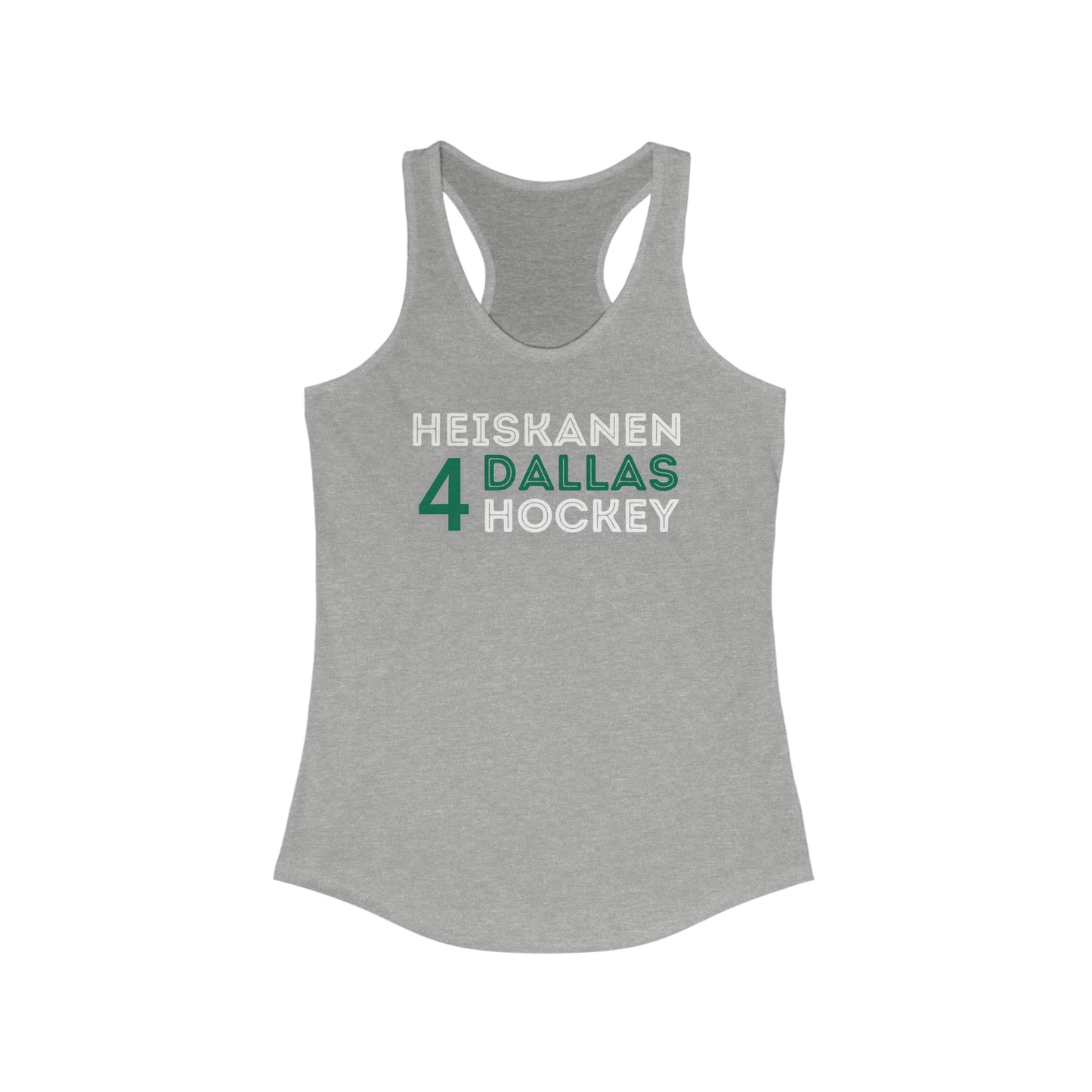 Heiskanen 4 Dallas Hockey Grafitti Wall Design Women's Ideal Racerback Tank Top