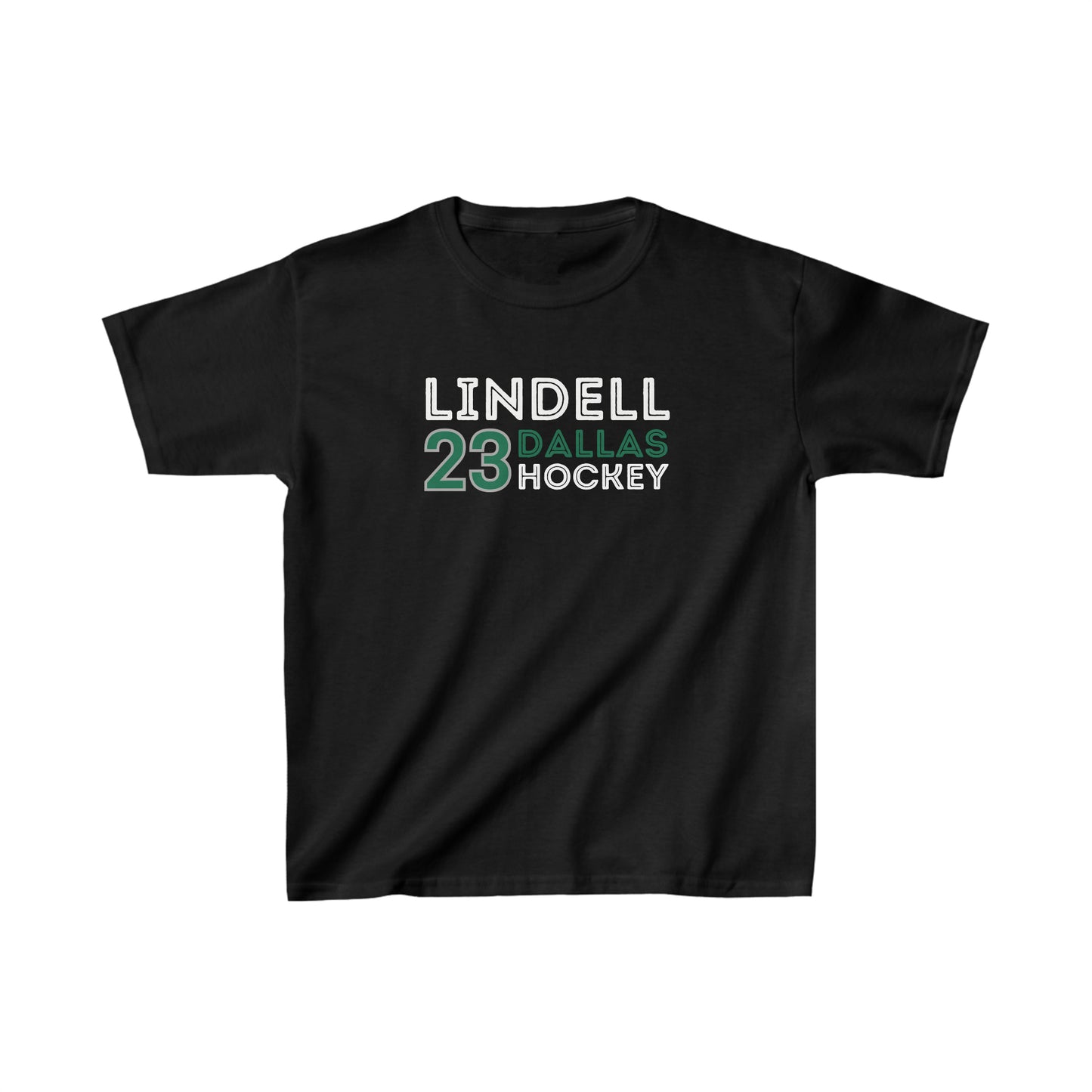 Lindell 23 Dallas Hockey Grafitti Wall Design Kids Tee