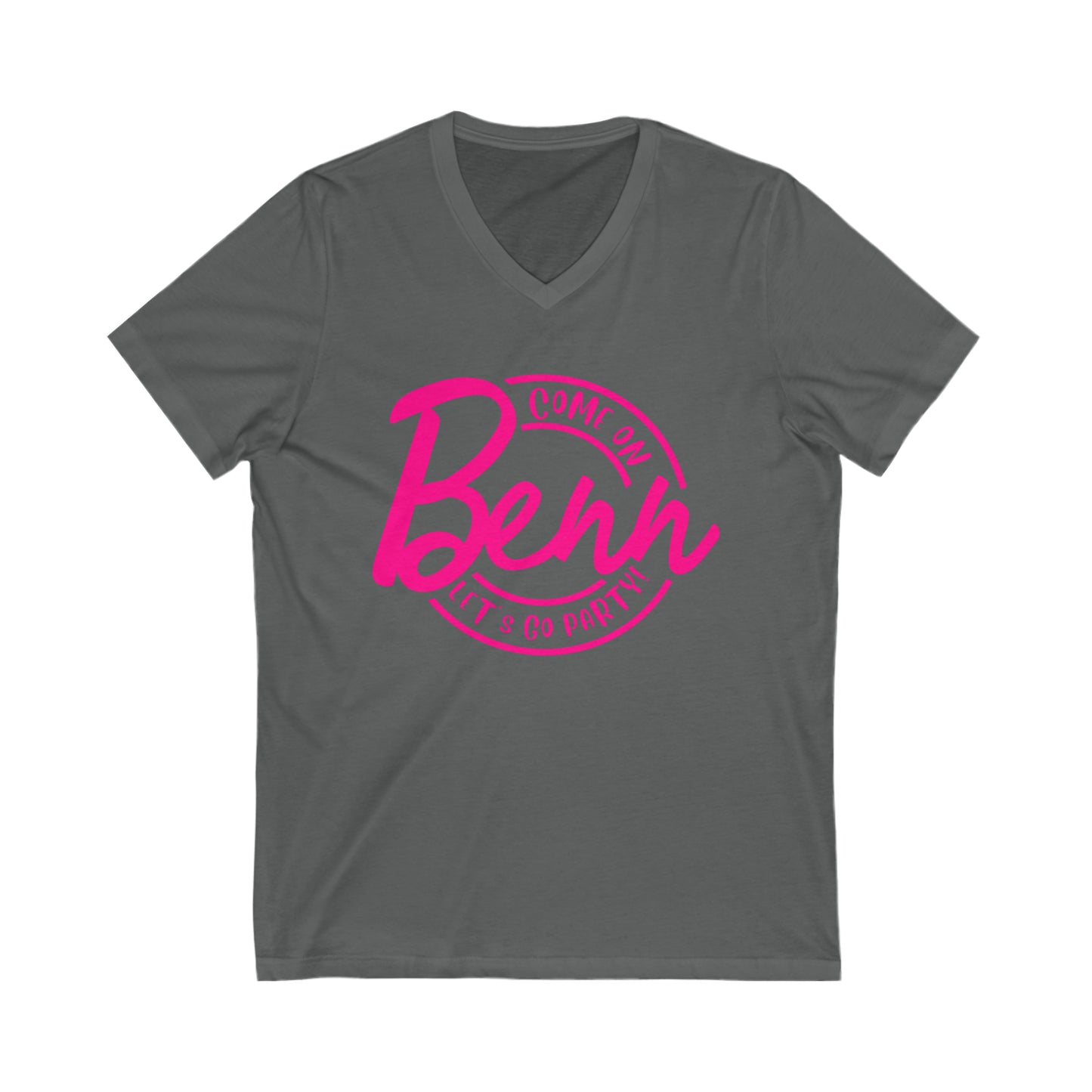 Benn Let's Go Party Women's V-Neck Barbie Shirt