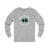 Bourque 45 Dallas Hockey Number Arch Design Unisex Jersey Long Sleeve Shirt