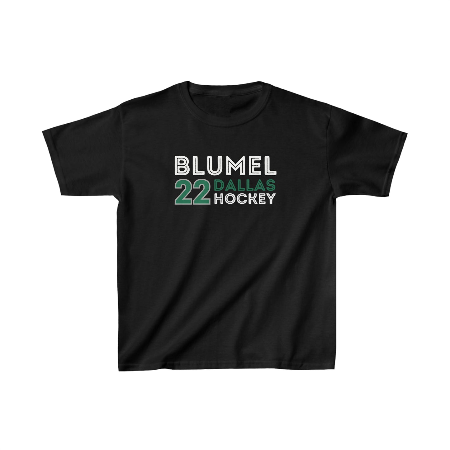 Blumel 22 Dallas Hockey Grafitti Wall Design Kids Tee