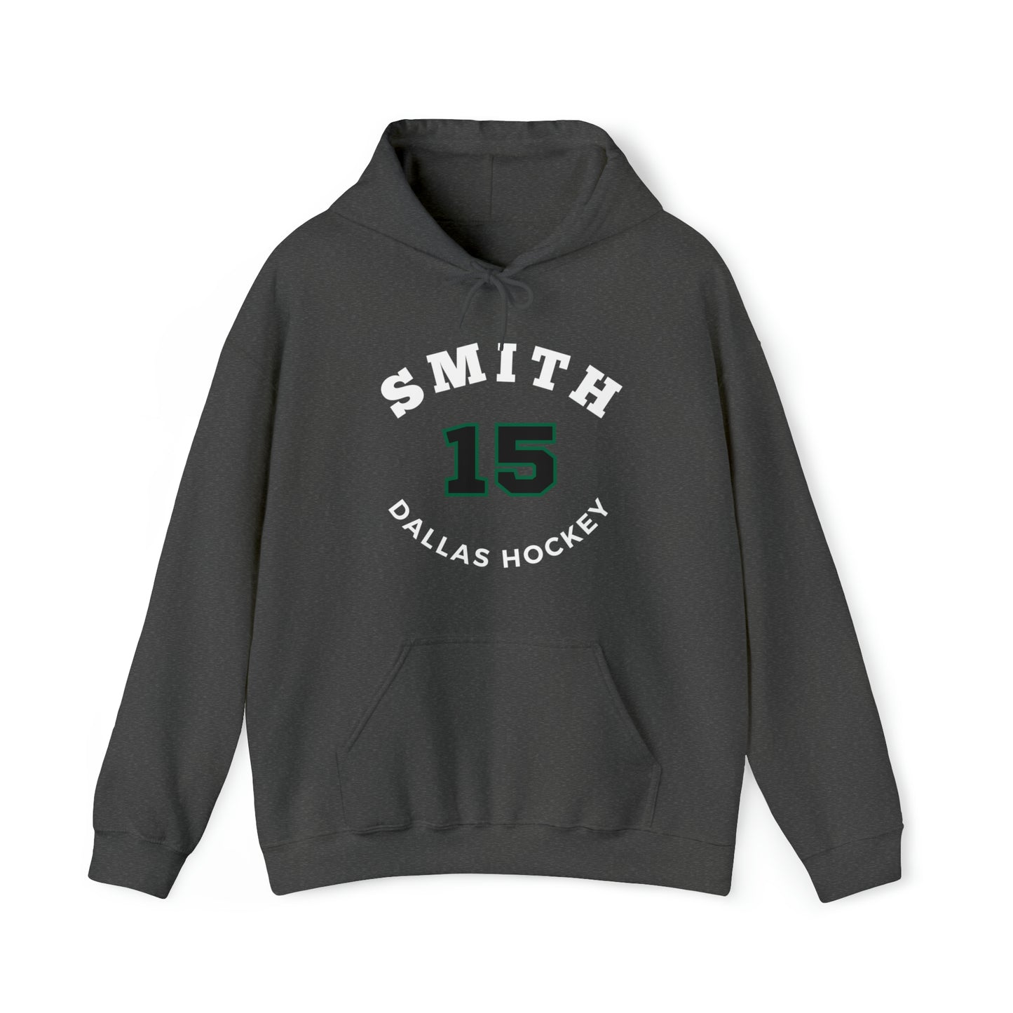 Smith 15 Dallas Hockey Number Arch Design Unisex Hooded Sweatshirt