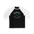 Hanley 44 Dallas Hockey Number Arch Design Unisex Tri-Blend 3/4 Sleeve Raglan Baseball Shirt