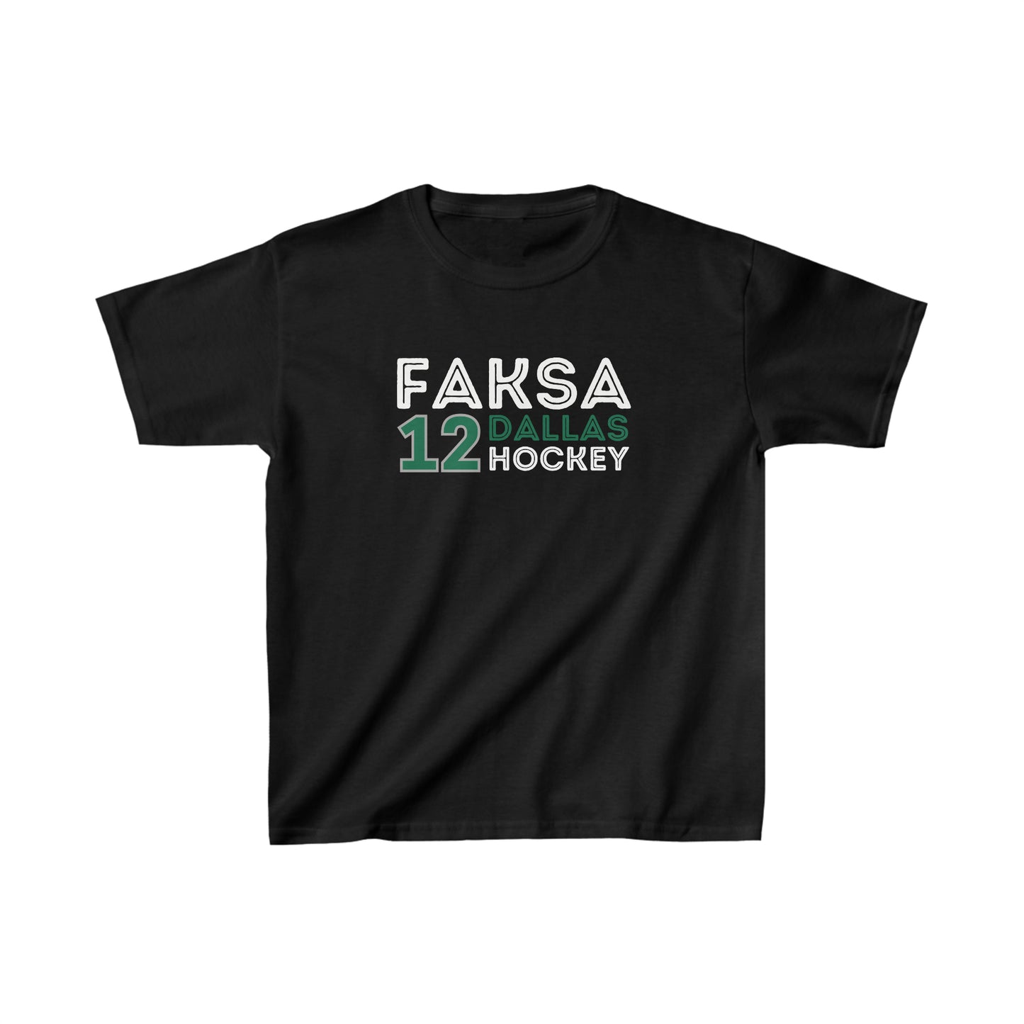 Faksa 12 Dallas Hockey Grafitti Wall Design Kids Tee