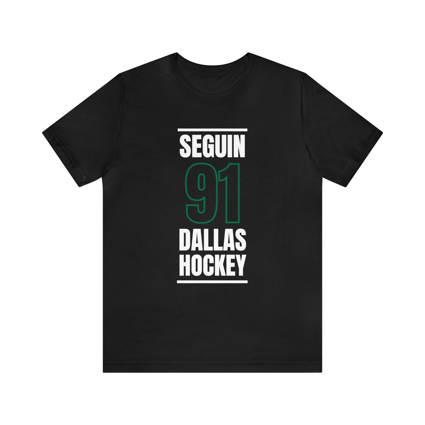 Seguin 91 Dallas Hockey Black Vertical Design Unisex T-Shirt