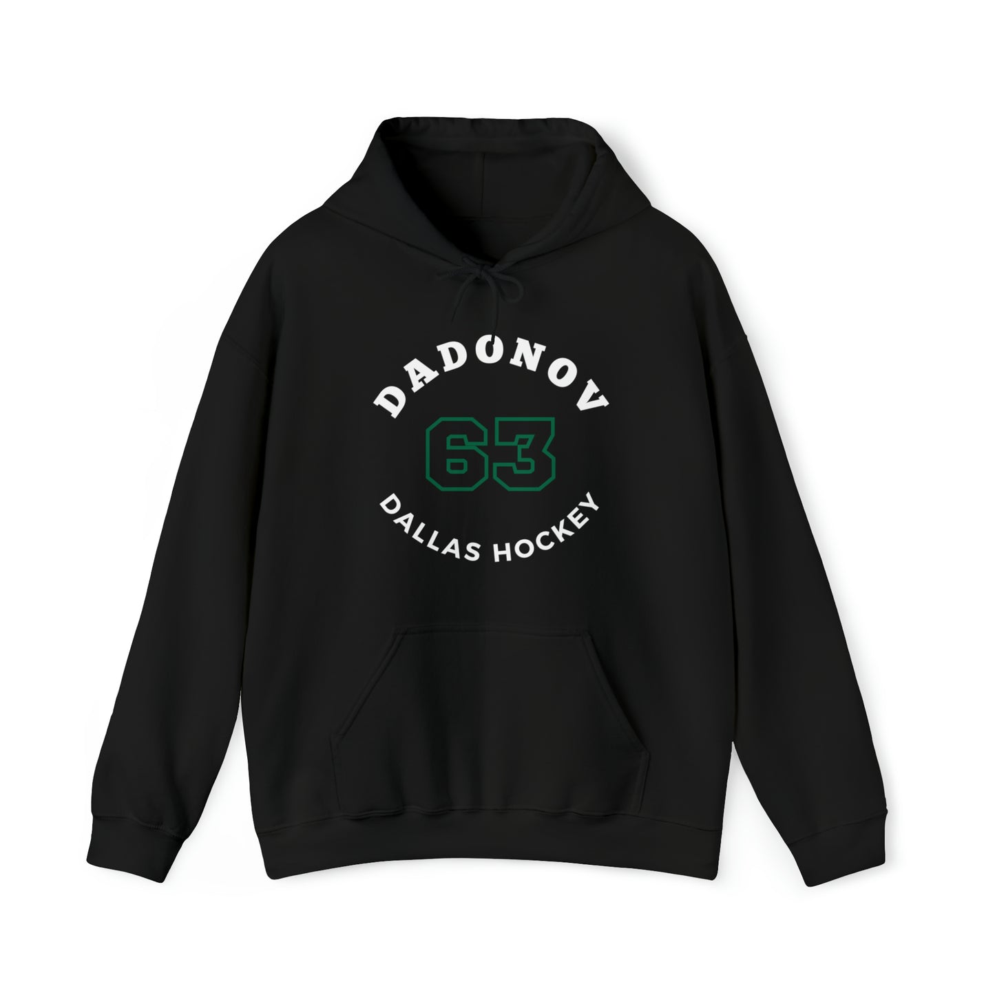 Dadonov 63 Dallas Hockey Number Arch Design Unisex Hooded Sweatshirt