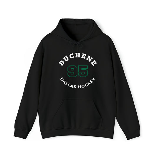 Duchene 95 Dallas Hockey Number Arch Design Unisex Hooded Sweatshirt