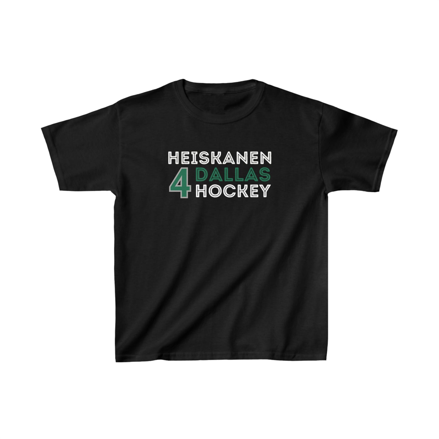 Heiskanen 4 Dallas Hockey Grafitti Wall Design Kids Tee