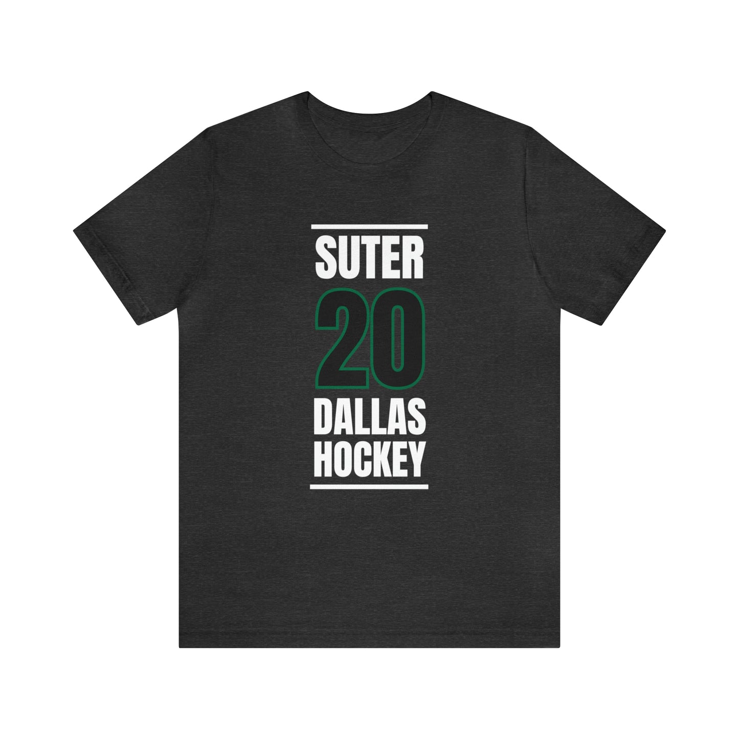 Suter 20 Dallas Hockey Black Vertical Design Unisex T-Shirt