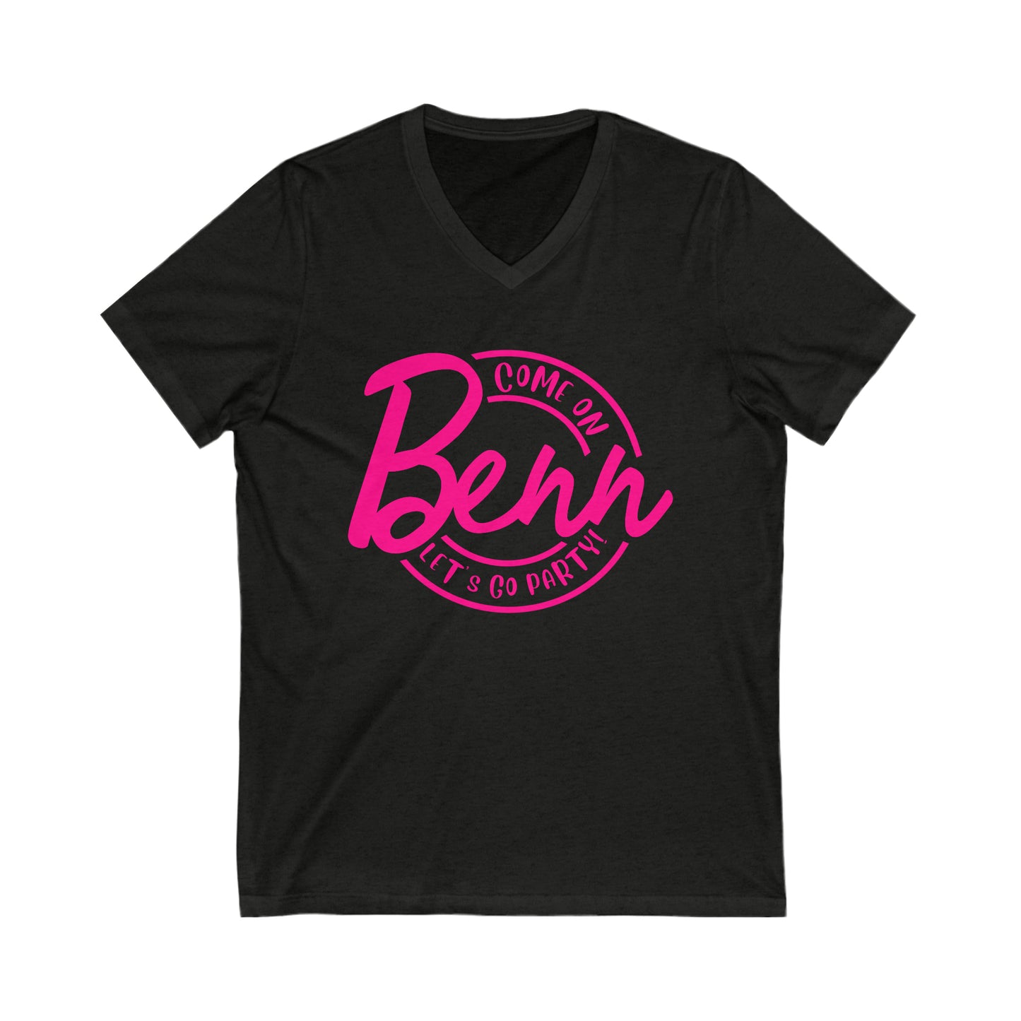 Benn Let's Go Party Women's V-Neck Barbie Shirt