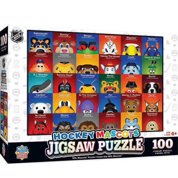 NHL Mascots Puzzle, 100 Piece