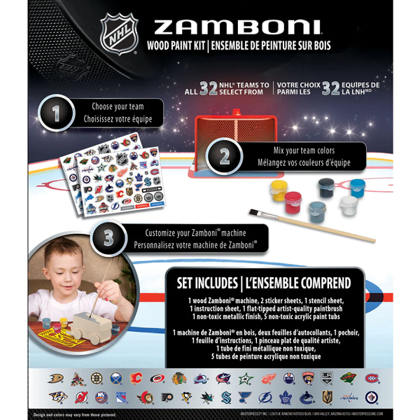 NHL Zamboni Wood Paint Kit