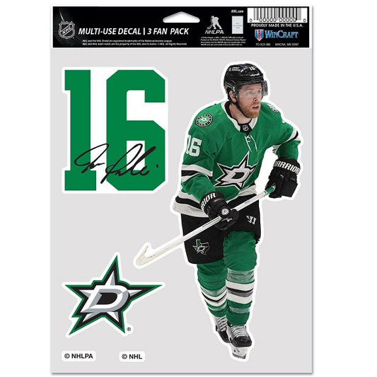 Dallas Stars Joe Pavelski Multi-Use Decal, 3 Pack