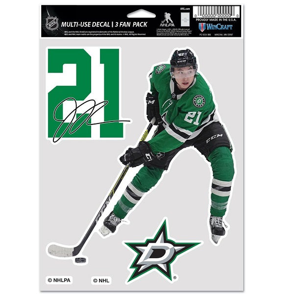 Dallas Stars Jason Robertson Multi-Use Decal, 3 Pack