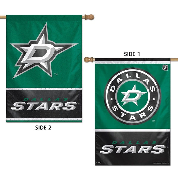 Dallas Stars 2-Sided Vertical Flag